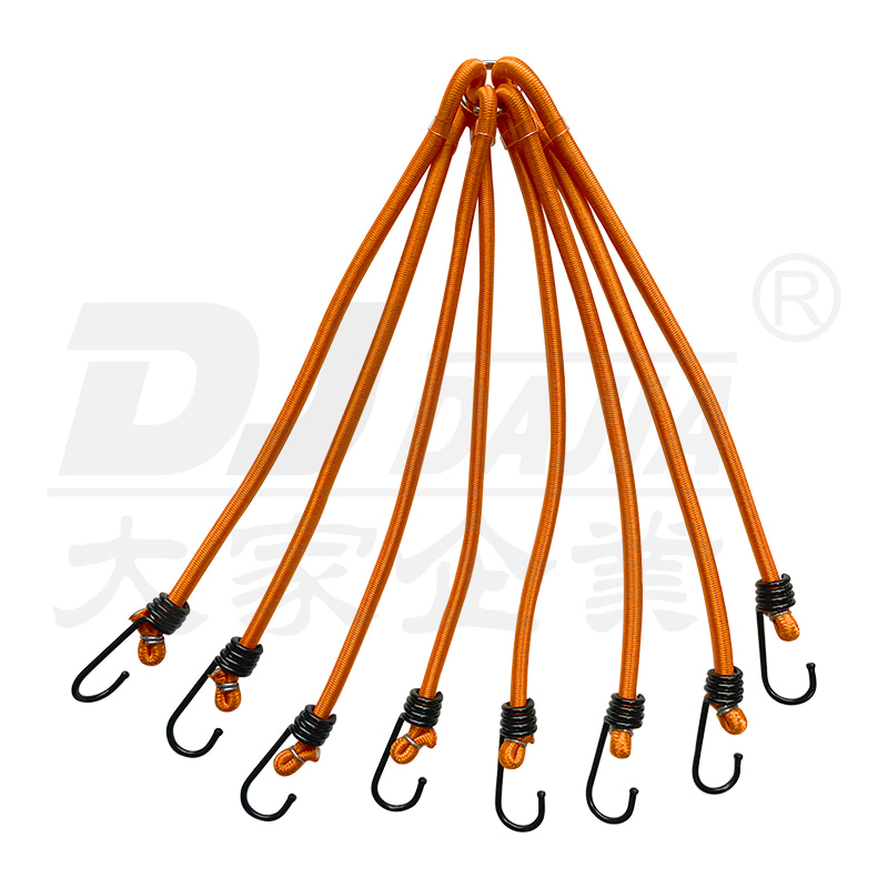 8 mm -es bungee zsinórok 8 karos elasztikus poggyászszíjhoz horgokkal